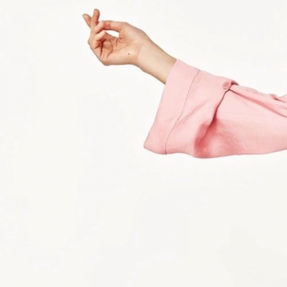 Barbie Core Zara Blogger Favorite Frilled Pink Midi Dress - Picture 9 of 11